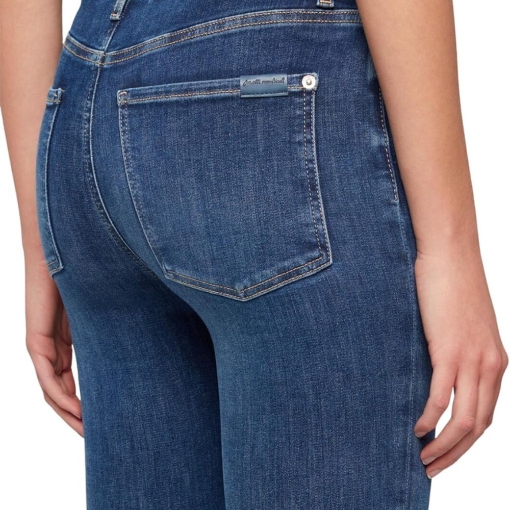 7 For All Mankind | Ultra High Rise Skinny Boot  No Filter Denim 24/32 - Picture 7 of 9